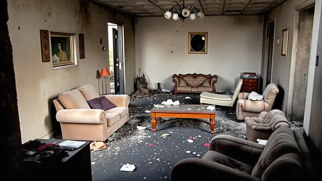 how to restore fire damaged house