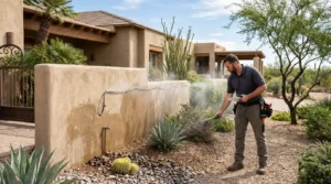 2️⃣ Outdoor Misting Systems and Desert Landscaping Water Damage The Moisture Sources Owners Miss
