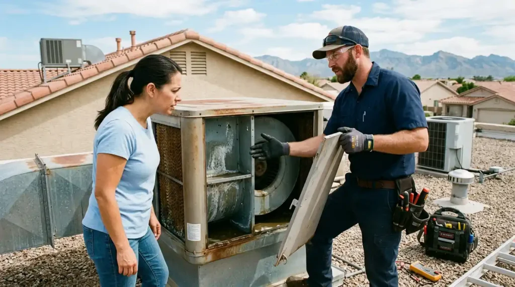 3️⃣ Evaporative Cooler vs. Refrigerated Air Which One Creates Which Moisture Problems