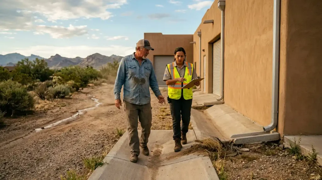 9️⃣ Before Monsoon Season, Test These Drainage Weak Points Around Your Home or Business